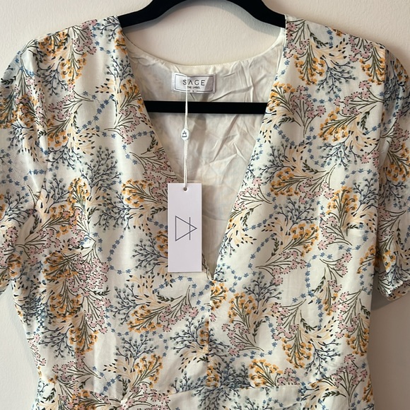 *NWT* SAGE THE LABEL Ocean Muse Mini Dress Size L - Picture 5 of 10